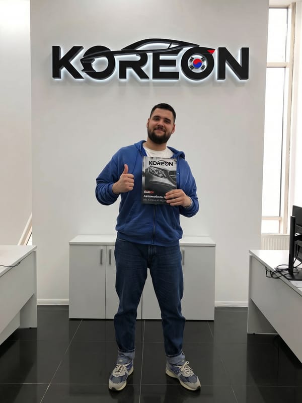 Клиент KOREON с документами на авто из Кореи